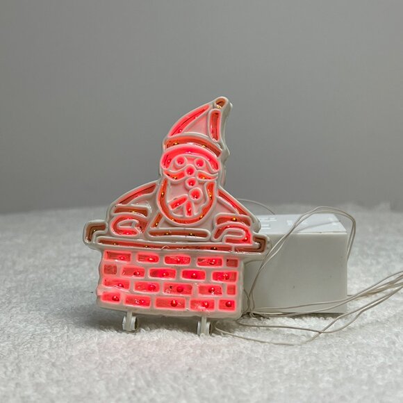 Dept 56 Brite Lites Santa in Chimney Christmas Village Accessory - 1992 - Picture 4 of 7